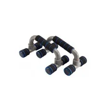 Упори для віджимань LiveUp Plastic Push Up Bar LS3164E чорний 14.5х23.2х12-10см (6951376107296)