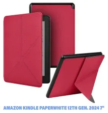 Чохол до електронної книги BeCover Ultra Slim Origami Amazon Kindle Paperwhite 12th Gen. 2024 7" Red (712841)
