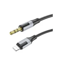 Кабель мультимедійний Lightning to 3.5mm M 1.0m black BOROFONE (6941991108327)