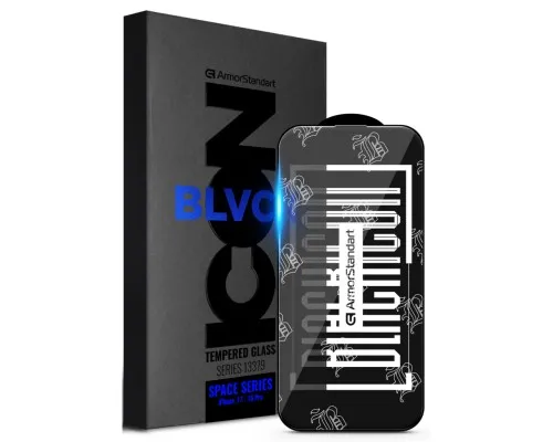 Скло захисне Armorstandart Space Black Icon Apple iPhone 17 / 16 Pro (ARM86386)