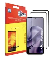 Скло захисне Dengos Motorola G17 / G17 Power Black 2 pcs (DG-TG2P-101)
