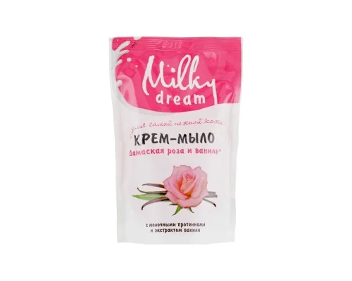 Рідке мило Milky Dream Дамаська троянда і ваніль дой-пак 500 мл (4820205300158)