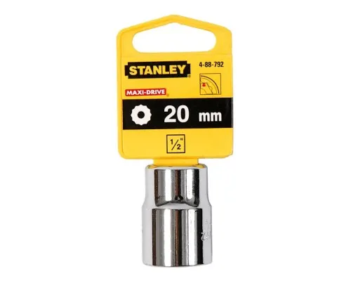 Головка торцева Stanley 1/2" х 20мм, з дванадцятигранним профілем, метрична (4-88-792)