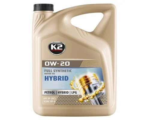 Моторна олива K2 Hybrid Oil 0W-20 5 л (O0525E)