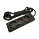 Мережевий подовжувач TECCO 5м 3 поста black (8681277843310)