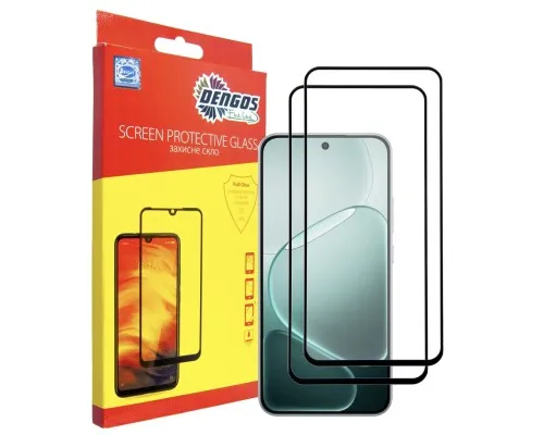 Скло захисне Dengos OPPO A6 Pro Black 2 pcs (DG-TG2P-94)