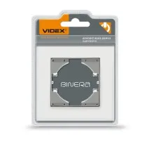 Рамка Videx BINERA біле скло одинарна (VF-BNFRG1H-W)
