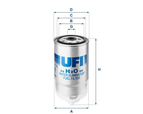 Фільтр паливний UFI 24.H2O.05