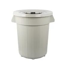 Контейнер для сміття Planet Household №6 сірий 120 л (6830)
