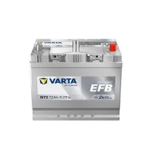 Акумулятор автомобільний Varta 72Ач Blue Dynamic EFB АЗИЯ  N72 (572501076)