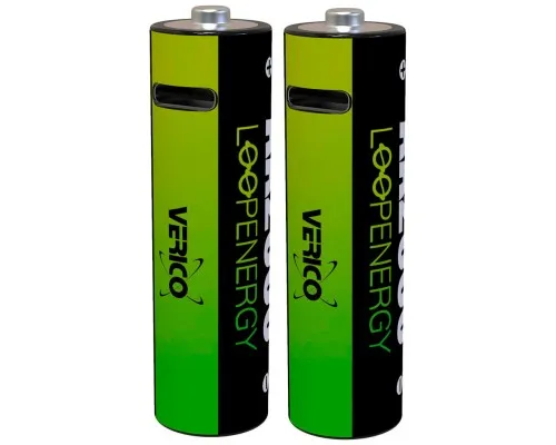 Акумулятор Verico AA USB Type-C 1700mAh 1.5V Li-ion * 2 (LoopEnergy) (1UDBT-A1WEA2-NN)
