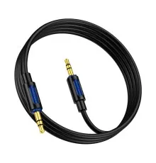 Кабель мультимедійний 3.5mm M to 3.5mm M 1.0m silicone black BOROFONE (6941991114373)