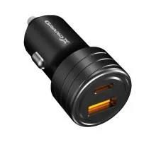 Зарядний пристрій Grand-X CH-30B 30W 1xUSB + 1xUSB-C PD + QC3.0 AFC FCP SCP VOOC Black (CH-30B)
