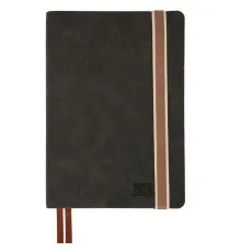 Тижневик Leo planner А5 датований 2026 "Trend", м‘який, чорний, 368 сторінок (252693)