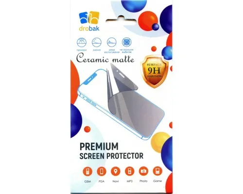Скло захисне Drobak Matte Ceramics Anty Spy Apple iPhone 16e (595987)