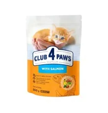 Сухий корм для кішок Club 4 Paws Преміум з лососем для кошенят 300 г (4820269144743)