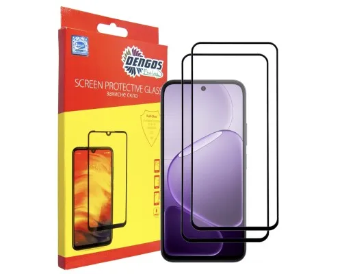 Скло захисне Dengos OPPO A6x 4G / A6k 4G / A6 4G Black 2 pcs (DG-TG2P-95)