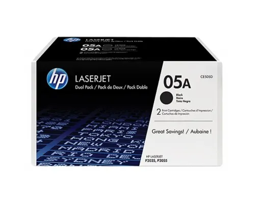 Картридж HP LJ  05A P2035/P2055d/2055dn DUAL PACK (CE505D)