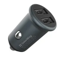 Зарядний пристрій ColorWay 2USB Quick Charge 3.0 (36W) Gray (CW-CHA036Q-GR)