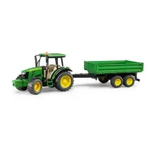 Спецтехніка Bruder трактор John Deere 5115 M із причепом (02108)