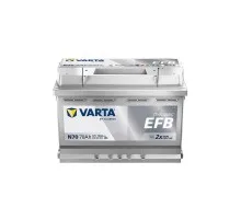 Акумулятор автомобільний Varta BlueDynamicEFB70AhЕв(-/+)(760EN) N70 (570500076)