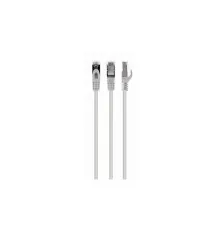 Патч-корд 0.25м S/FTP Cat 6A CU LSZH white Cablexpert (PP6A-LSZHCU-W-0.25M)