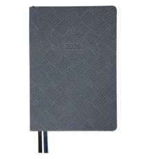 Тижневик Leo planner А5 датований 2026 "Urban", м‘який, сірий, 368 сторінок (252692)