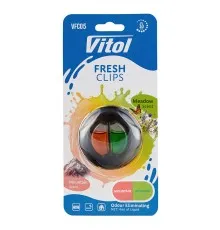 Ароматизатор для автомобіля VITOL Fresh Clips Mountain+Meadow (VFC05)