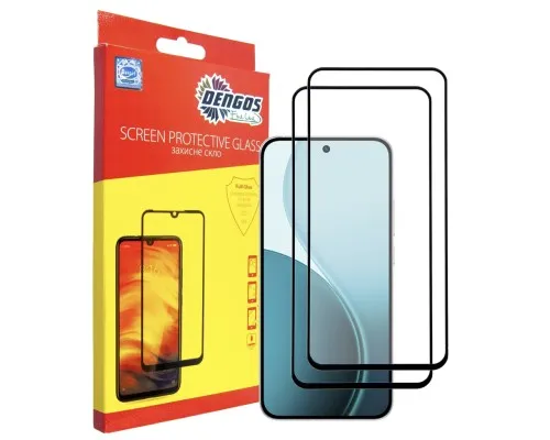 Скло захисне Dengos OPPO Reno14 / Reno14 F / Reno14 FS 5G Black 2 pcs (DG-TG2P-93)