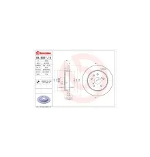 Гальмівний диск Brembo 08.B557.10