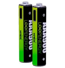 Акумулятор Verico AAA USB Type-C 600mAh 1.5V Li-ion * 2 (LoopEnergy) (1UDBT-A2WEB2-NN)