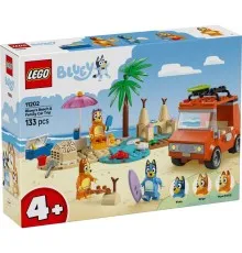 Конструктор LEGO Bluey Пляж і сімейна поїздка на автомобілі Блуї (11202)