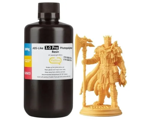 Фотополімерна смола ELEGOO Resin, ABS-like 3.0 pro 1кг, yellow (50.103.0257)