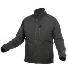 Куртка робоча Hoegert BIESE HT5K258-L SoftShell 96% поліестер/4% еластан чорна, L (52) (HT5K258-L)