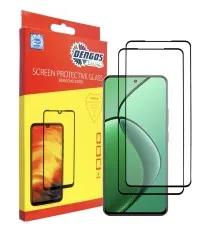 Скло захисне Dengos Realme 12 4G Black 2 pcs (DG-TG2P-89)