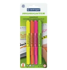 Набір маркерів Centropen Fax 8722 1-4 мм, chisel tip, SET 4colors (BLister) (8722/4/BL)