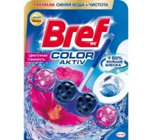Туалетний блок Bref Кольорова вода Квіткова свіжість 50 г (9000101350746)