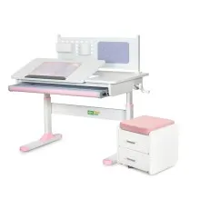 Парта ErgoKids (S) TH-325 (парта+тумба) (TH-325 + BD C3_PINK)