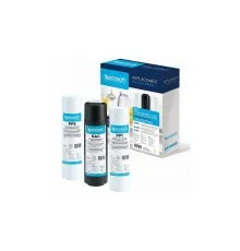 Картридж для фільтра глечика Ecosoft Комплект картриджів Ecosoft 1-2-3 Standart (2 поліпропілену+вугі (CPV3ECOSTD)