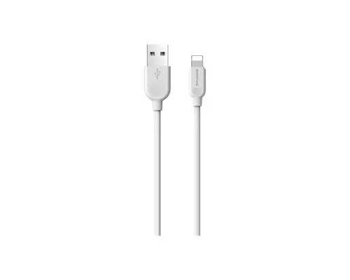 Дата кабель USB 2.0 AM to Lightning 1.0m 2.4A white BOROFONE (6957531089971)