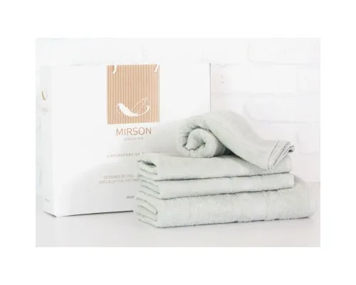 Рушник MirSon набір банних 5078 Elite SoftNess Menthol 40х70, 50х90, 70х14 (2200003975703)