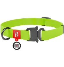 Нашийник для тварин WAUDOG Waterproof з QR паспортом M Ш 20 мм Д 24-40 см(салатовий) (27935)