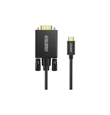 Кабель мультимедійний USB-C to VGA M 1.8m black Choetech (XCV-1801-BK)