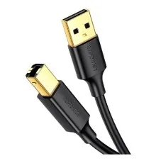 Кабель для принтера USB 2.0 AM/BM 5.0m US135 black Ugreen (10352)