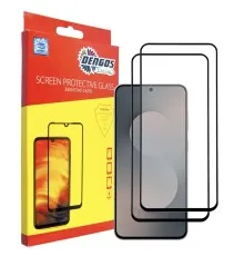 Скло захисне Dengos Samsung Galaxy S25 FE Black 2 pcs (DG-TG2P-91)