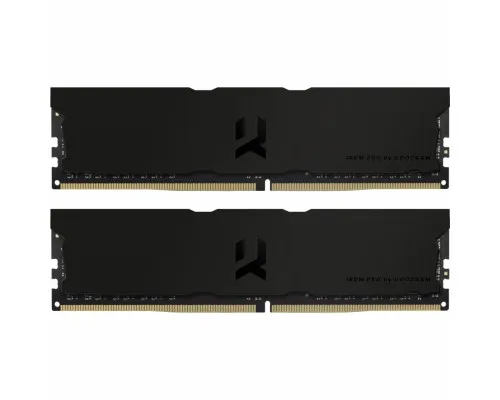 Модуль пам'яті для комп'ютера DDR4 32GB (2x16GB) 3600 MHz Iridium Pro Deep Black Goodram (IRP-K3600D4V64L18/32GDC)
