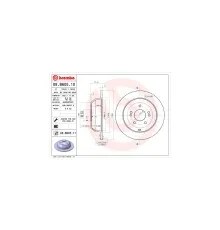 Гальмівний диск Brembo 08.B605.10