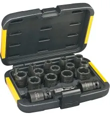 Набір торцевих головок DeWALT ударних торцевих 1/2" EXTREME IMPACT, 17 шт (DT7506)