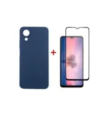 Чохол до мобільного телефона Dengos Kit for OPPO A17K case + glass (Blue) (DG-KM-02)
