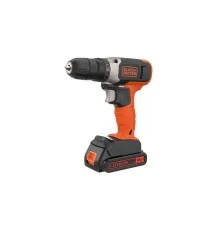 Шуруповерт Black&Decker 18 В Li-Ion, 1.5Ah, 600 об/хв, 1,2 кг (BCD001C1)